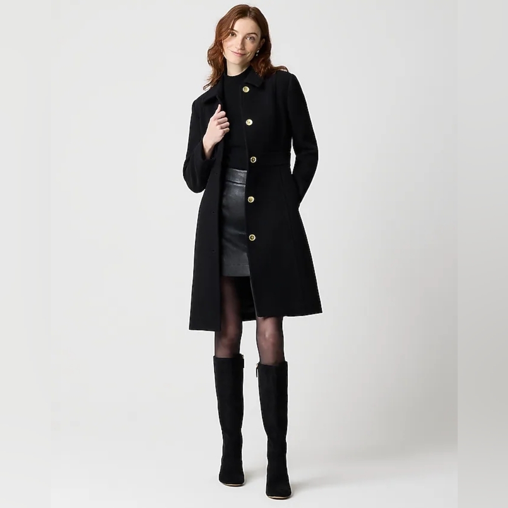 NWT J.Crew Wool-Blend Lady Day Coat Size XL